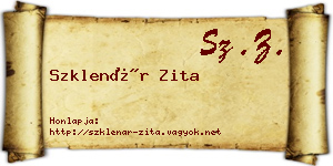Szklenár Zita névjegykártya
